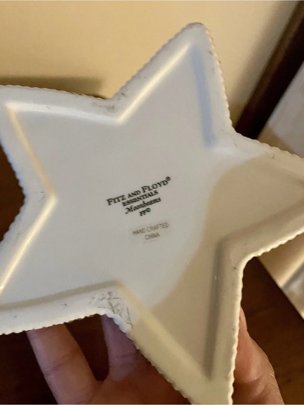 Fitz and Floyd porcelain star